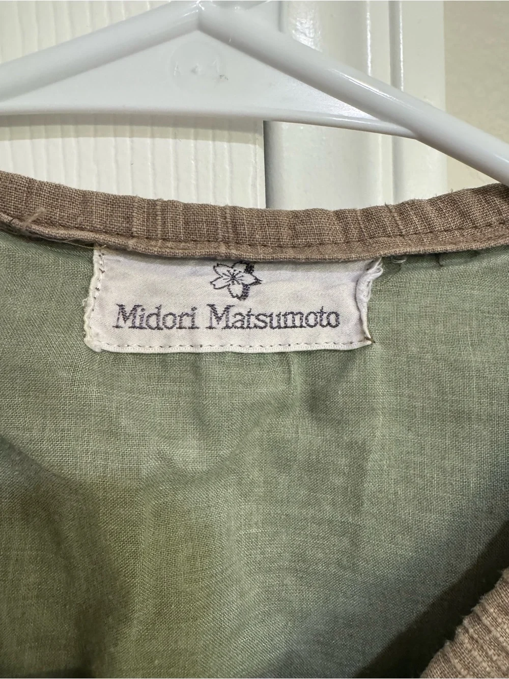 🌸 Rare Vintage Midori Matsumoto Japanese Couture Embroidered Cotton Dress - Picture 2 of 8